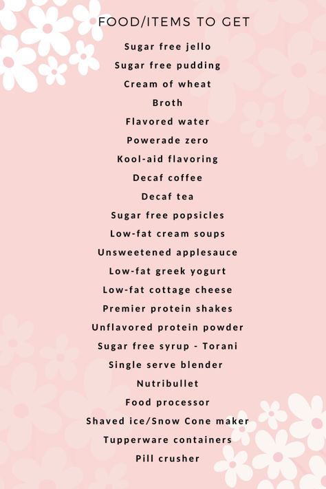 Preparing For Bariatric Surgery - What To Take To The Hospital and What Food To Have At Home - Body Positive, Bariatric Surgery, Healthy Recipes Gastric Bypass Meal Plan, Sleeve Surgery Diet, Bariatric Recipes Sleeve Liquid Diet, Gastric Bypass Sleeve, Sugar Free Popsicles, Bariatric Recipes Sleeve, Gastric Bypass Recipes, Vsg Surgery, Unflavored Protein Powder