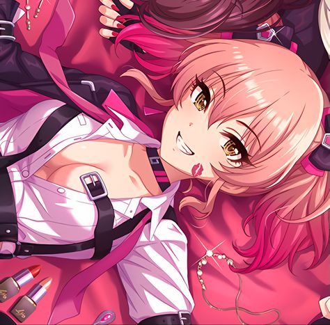 Mika Jougasaki Icon, Mika Idolmaster, Mika Jougasaki, Idol Master, Discord Pfps, Idolmaster Cinderella, Idolmaster Cinderella Girls, Hair Dye, Anime Character Design