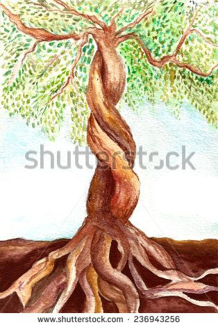 Tree of life Stock Photos, Images, & Pictures | Shutterstock Tree Roots Illustration, Drawing Of A Tree, Roots Illustration, Tree Of Life Images, Watercolor Fruit, Watercolor Tree, Tree Roots, Tree Tattoo, Colorful Drawings