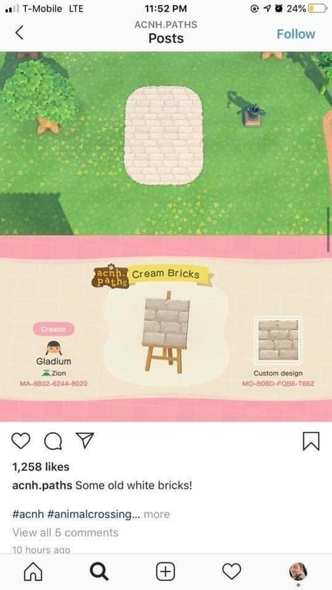 Acnh Paths Designs Brick White, White Brick Animal Crossing, White Brick Path Animal Crossing, White Brick Path Acnh, White Brick Acnh, Acnh White Paths, Creature Street, Birch Floors, Acnh Path