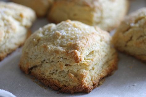 Buttermilk Sugar Biscuits, Sugar Biscuits, Flaky Salt, King Arthur Flour, Nyt Cooking, Homemade Butter, Campfire Cooking, Bread Machine, Cupcake Muffins