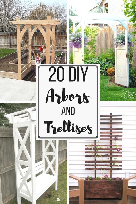 Diy Arbor, Diy Arbour, Wooden Arbor, Diy Garden Patio, Arbors Trellis, Trellis Ideas, Garden Patio Decor, Building A Pergola, Diy Trellis