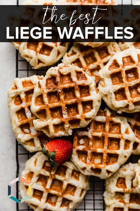 Rediscover breakfast with our indulgent Liege waffles! Made from brioche-style dough and pearl sugar, these delicious Belgian waffles pack a sweet punch and ooze with irresistible caramelized goodness. Enjoy a Liege waffle with a cup of coffee and start your mornings on a decadent note. It's not just breakfast, it's an experience! Savory Food Recipes, Liege Waffle Recipe, Liege Waffles Recipe, Liege Waffles, Belgian Waffles Recipe, Delicious Breakfast Casserole, Liege Waffle, Pearl Sugar, Waffle Recipe