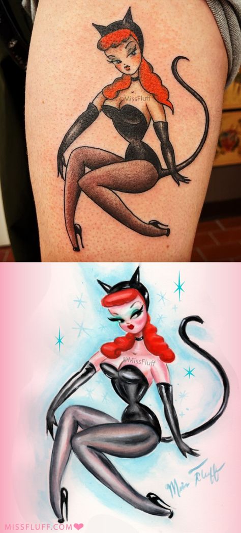 Classic Pinup Tattoo, Pin Up Tattoos Traditional, Pinup Flash, Traditional Pinup Tattoo, Pinup Tattoos, Jason Tattoo, Pin Up Tattoo, Pinup Tattoo, Ukulele Art