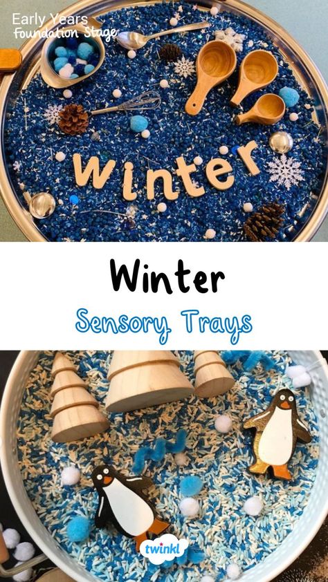 Winter sensory activities for children. Click on the pin for more winter sensory play. Special thanks to @_little.thinkers_ @creative_corner_at_no8 Winter Sensory Activities, Winter Sensory Play, Sensory Activities For Toddlers, Sensory Play Activities, Winter Activities For Toddlers, Winter Sensory, January Activities, Tuff Spot, Winter Activities Preschool