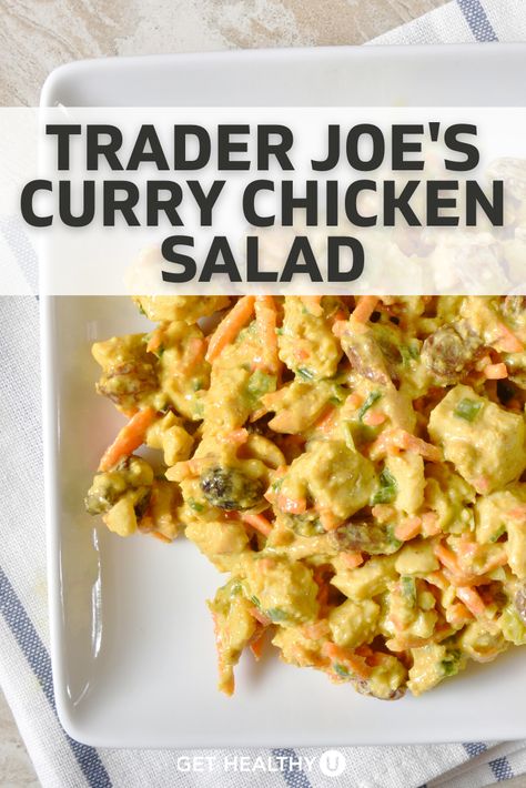 If you’ve ever had Trader Joe’s curry chicken salad, you know it’s cool, creamy goodness makes it a fan favorite. And now we’ve made the perfect copycat recipe that you can make yourself! Trader Joe’s Curry Chicken Salad, Trader Joes Chicken Salad Copycat, Curry Chicken Salad Recipe, Curry Salad, Salad Copycat, Curried Chicken Salad, Wahls Protocol, Curry Chicken Salad, Chicken Salads