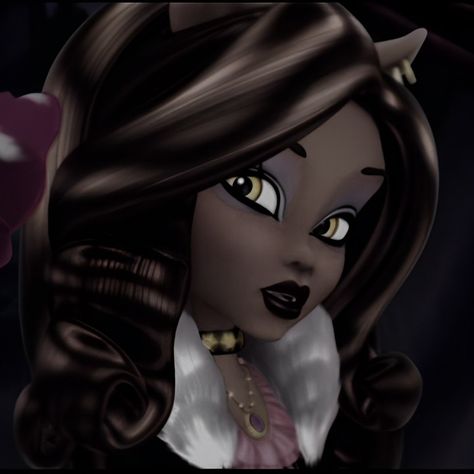 Pfp Ideas Monster High, Clawdeen Wolf Pfp Icon, Clawdeen Pfps, Cleo Monster High Pfp, Clawdeen Wolf Aesthetic Icon, Monster High Pfp Clawdeen, Venom Sona, Clawdeen Makeup, Clawdeen And Draculaura Matching Pfp