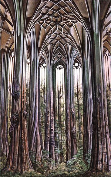 Forest Cathedral by Cory Ench Family Tree Art, Tree Tattoo, Beautiful Tree, Tree Art, Fractal Art, Art Techniques, Medium Art, Painting & Drawing, Lovers Art