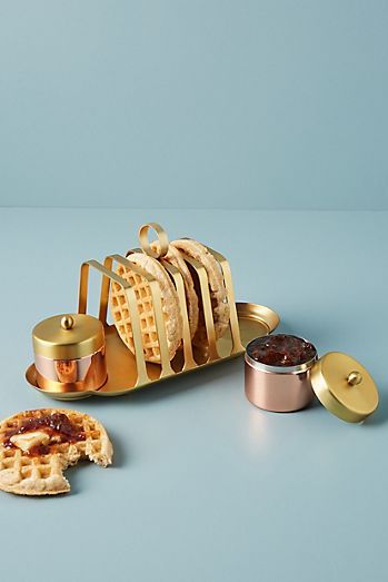 Tabletop | Kitchen Collection & Dining Collection | Anthropologie Bread Holder, Marinated Salmon, Toast Rack, Dinner Appetizers, Jam Jar, Unique Kitchen, Kitchen Collection, Kitchen Stuff, Clean Eating Snacks