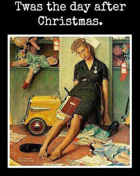 After Christmas Quotes, Norman Rockwell Christmas, Saturday Evening Post Covers, Day After Christmas, Rockwell Paintings, Norman Rockwell Paintings, Middle English, Word Nerd, Norman Rockwell