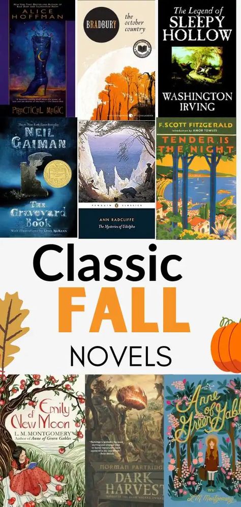 24 Cozy Classic Novels You Should Read in Fall 2023 – The Creative Muggle Classic Books For Fall, Kindle Unlimited Fall Books, Cozy Halloween Books, Cozy Fall Reads, Cozy Fall Books, Books To Read In Fall, Autumnal Activities, Fall Books To Read, Classic Books To Read