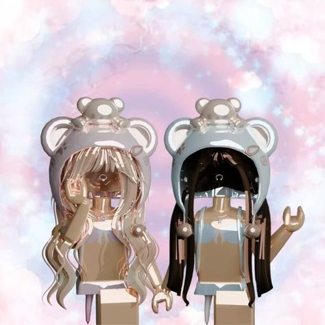 Bff Roblox Outfits, Roblox Best Friends, Mm2 Creators, Roblox Besties, Cute Bff Pictures, Roblox Creator, Animated Pics, Roblox Pfp, Wallpaper Macbook