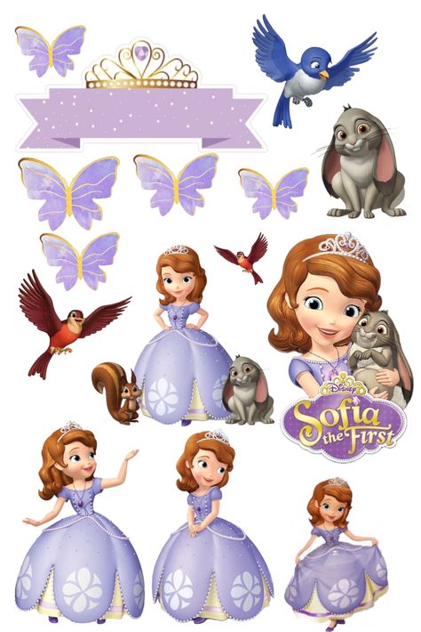 Sofia The First Printable Stickers, Princess Sofia Stickers, Sofia Printable Cake Topper, Sofia The First Topper Printable, Sofia The First Stickers, Sophia The First Cake Topper Printable, Sofia The First Topper, Sofia The First Cake Topper Printable, Sofia Cake Topper Free Printable