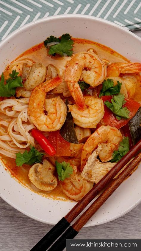 Tum Yum Soup, Easy Tom Yum Soup, Yam Soup Recipe, Tom Yum Noodle Soup, Thai Tom Yum Soup, Tom Yum Soup Recipe, Tom Yum Noodles, Tom Yum Paste, Home Cooking Recipes