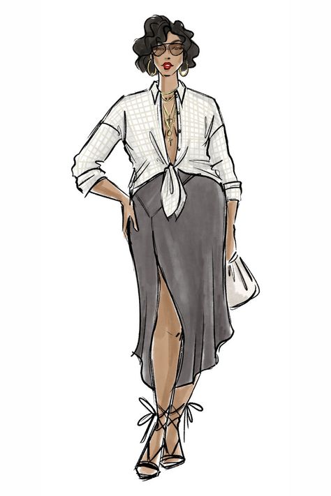 Mens Fashion Tips, Plus Zise, Fashion Illustration Collage, Plus Size Sewing Patterns, Plus Size Sewing, Fashion Illustration Vintage, Curvy Fashionista, Best Mens Fashion, Fashion Figures