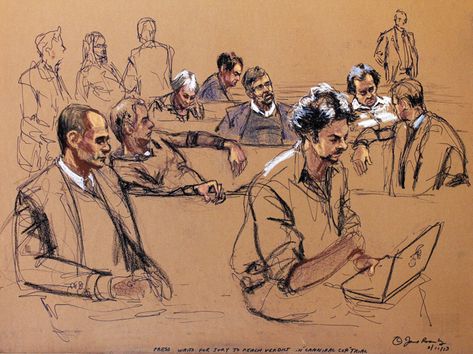 Trial & Image: Courtroom Artists Capture the Colors and Gestures of Justice – ARTnews.com Courtroom Sketch, Tom Brady, Art Studies, New England Patriots, Art Room, Drawing Reference, Drawing Sketches, New Art, New England