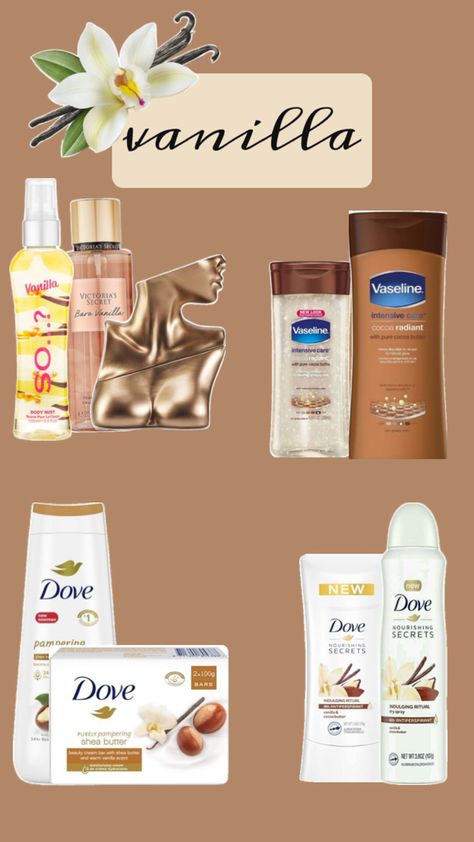 affordable products that will have you smelling heavenly. Smell Like Vanilla, Pure Cocoa Butter, Beauty Cream, Intensive Care, Antiperspirant, Body Mist, Vaseline, Cocoa Butter, Shea Butter