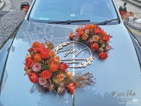 Car Decorations For Wedding, Wedding Car Deco, Decorations For Wedding, Indian Wedding Flowers, Bridal Car, Wedding Car Decorations, Car Deco, Car Decorations, Decor Flowers