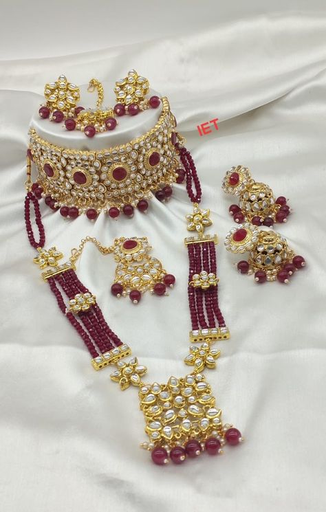 Jaipuri Jewellery, Meenakari Necklace, Jaipur Jewelry, Maang Tika, Bridal Jewellery Set, Jewelry Cleaning Solution, Stud Jewelry, Necklace Sets, Jewellery Set