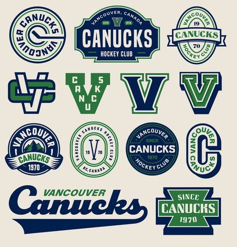 Vintage Logo Ideas, Logo System, Typography Shirt Design, Vintage Shirt Design, Logos Vintage, Retro Logo Design, Sports Badge, Vintage Logos, Hockey Logos