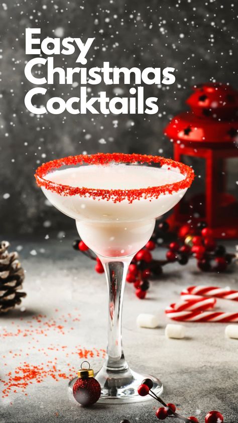 Easy Christmas Cocktails Festive Drinks Alcohol, Christmas Cocktails For A Crowd, Winter Drinks Alcoholic, Easy Christmas Cocktails, Cocktails For A Crowd, Best Christmas Cocktails, Cocktail Recipes For A Crowd, Christmas Cocktails Easy, Pomegranate Cocktails