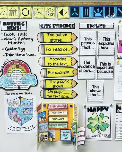 Language Wall Classroom, Interactive Language Wall, Teaching 3rd Grade Reading, 3rd Grade Reading Classroom, 6th Grade Reading Classroom, 5th Grade Ela Activities, 3rd Grade Ela Classroom, 5th Grade Reading Classroom, 6th Grade Ela Classroom