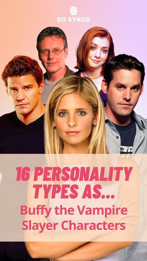 Today we take a look at the 16 personality types as Buffy the Vampire Slayer characters. Buffy the Vampire Slayer is a cult classic and one of the most popular shows of all time. When Buffy Summers is chosen to be the Slayer, she is thrust into a world of vampire hunting and fighting other supernatural creatures. Along with her friends, Willow Rosenberg and Xander Harris, and her Watcher, Rupert Giles, Buffy battles evil in all forms. Evil Willow Buffy The Vampire Slayer, Buffy The Vampire Slayer Giles, Buffy Summers Aesthetic, Giles Buffy, Xander Harris, Btvs Spike, Willow Buffy, Rupert Giles, Buffy Characters