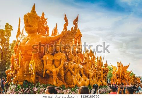 Candle Festival Ubon Ratchathani Thailand July Stock Photo (Edit Now) 1129189799 Candle Festival, Ubon Ratchathani, Icons Website, 3d Objects, Monument Valley, Mount Rushmore, Photo Editing, Photo Image, Every Day