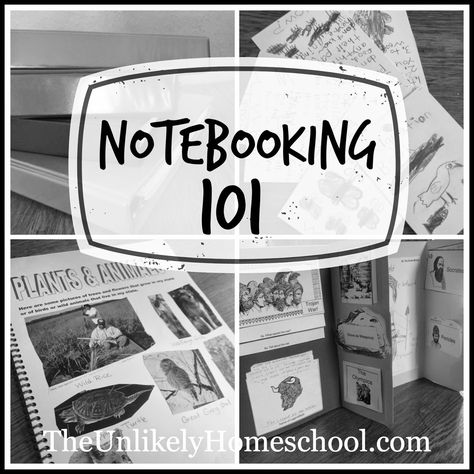 Notebooking 101: Different Types of Notebooks {with a vlog} The Unlikely Homeschool Types Of Notebooks, Homeschool Notebooking, Homeschool Writing, Unit Studies, Homeschool Help, Homeschool Planning, An Education, Home Education, Study Unit