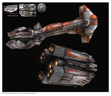 SWTOR – A Thranta-class corvette of the Republic, used years later after Hammerhead-class cruiser. Star Wars The Old Republic Ships, Star Wars Old Republic Ships, Swtor Ships, Old Republic Ships, Star Wars Ships Design, Clone Wars Art, Star Wars Spaceships, Space Ship Concept Art, Star Wars The Old