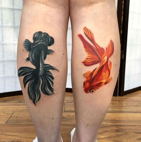 Fantail Goldfish Tattoo, Goldfish Tattoo, Fantail Goldfish, Jordan Baker, Goldfish Art, Meaningful Tattoo, The Client, Meaningful Tattoos, Pretty Tattoos