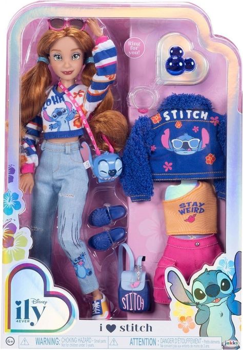 Red Hair Disney, Disney Ily 4ever, Mickey Mouse Doll, New Barbie Dolls, Ariel Doll, Stitch Doll, Disney Princess Dolls, Love Stitch, Disney Dolls