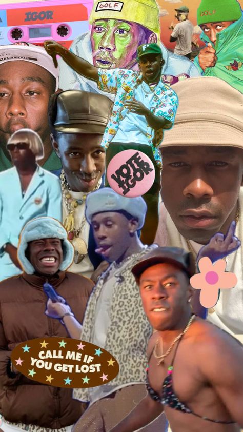 #tylerthecreator #igor #golfwang Wolf Tyler, Tyler The Creator Wallpaper, Trinidad James, Music Collage, Mrs Carter, Music Poster Design, Childish Gambino, Celebrity Dads, Fashion Wishlist