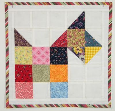 ...by CJ: A little sewing... Scottie Dog Quilt Pattern, Animal Quilt Blocks, Quilt Block Patterns Easy, My Office At Work, Dog Quilt Block, Office At Work, Bird Quilt Blocks, Colchas Quilting, Fall Quilt Patterns