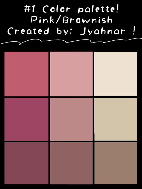 First ever color palette created by: Jyahnar! | tt: jyahnvr Color Palette Pink, Art Sketchbook, Color Palettes, Pink Color, Color Palette, Sketch Book, Created By, Pink, Color