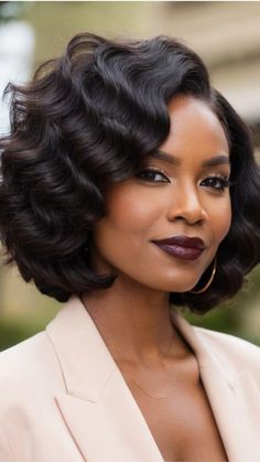 Long Hair Styles For Black Women, Bob Hair Styles For Black Women, Curly Bobs For Black Women, Black Women Body Types, Wavy Bob Hairstyles For Black Women, Long Bob Hairstyles Black Women, Hair Styles For Short Hair Black Women, Professional Hairstyles For Black Women, 90s Bob Black Women