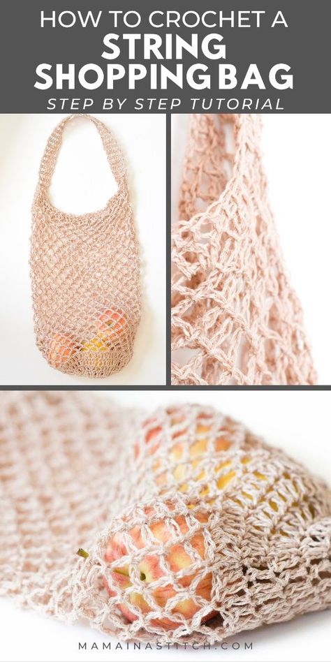 Crochet a Tote Bag with String Yarn

Learn . This easy tutorial includes step-by-step instructions and Shopping Bag Crochet Free Pattern, Crochet Small Market Bag, Crochet Shopping Bags, Crochet Ideas Small Yarn, Crochet Shopping Bag Free Pattern Easy, How To Crochet Tote Bag, Crochet String Bag, Crochet Market Bag Free Pattern Easy, Crochet Cross Body Bag Pattern Free