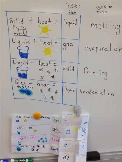 Science foldable, changing states of matter Changing States Of Matter, Science Foldables, Science Anchor Charts, Second Grade Science, مشروعات العلوم, 1st Grade Science, First Grade Science, Primary Science, Third Grade Science