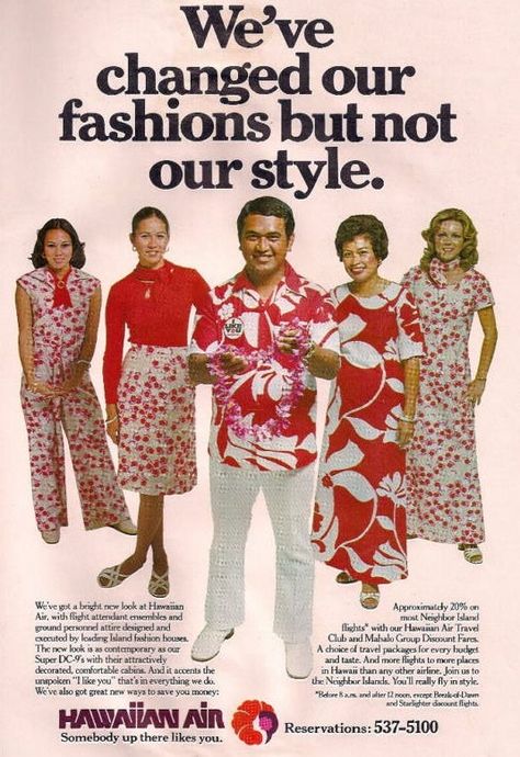 Flight Fashion, Aloha Airlines, Air Hostess Uniform, Vintage Airline Ads, Hawaiian Wear, Urban Project, Airline Uniforms, Flight Attendant Fashion, Thai Airways