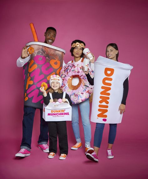 Dunkin Halloween Costume, Trunk Or Treat Ideas For Cars Dunkin, Dunkin Donuts Trunk Or Treat, Krispy Kreme Kids Costume, Dunkin’ Donuts Trunk Or Treat, Dunkin’ Donuts Trunk Treat, Dunkin Donuts Costume, Donut Halloween Costume, Donut Costume