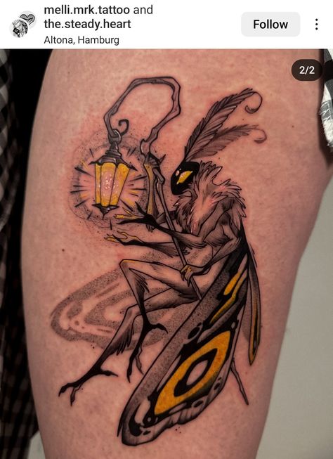 Moth Tattoo For Men, Mothman Doodle, Moth Man Tattoo, White Color Tattoo, Cryptid Tattoo Ideas, Dark Moth Tattoo, Moth Tattoo Men, Mothman Drawing, Mothra Tattoo