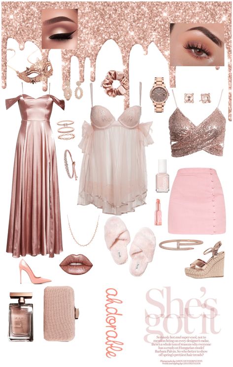 Rose gold daddy's girl outfit ideas | Rose Gold Casual Dress, Rose Gold Outfits Casual, Rose Gold Birthday Outfit Ideas, Rose Gold Casual Outfit, Dress Rose Gold Teen, Rose Gold Outfit Ideas Casual, Rose Gold Outfit Ideas, Gold Outfit Ideas, Rose Gold Outfit