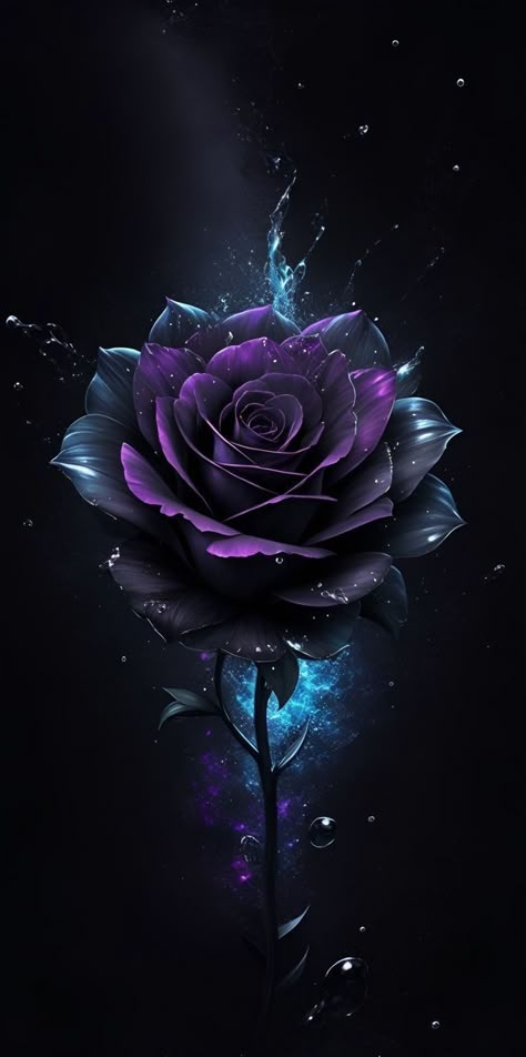 Purple Roses Wallpaper, Black Roses Wallpaper, Blue Roses Wallpaper, Purple Flowers Wallpaper, Lilla Rose, Background Pics, Roses Wallpaper, Flowery Wallpaper, Lovely Flowers Wallpaper