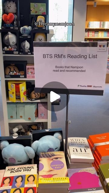 🇩🇪 Tijen 💙🌊🦋 bts collector on Instagram: "Books that Namjoon read and recommended 💙🐨 I‘ve come across this wonderful table at the book store in 2021 💜 I believe it was in Düsseldorf, Germany 🥰

•••••••••••••••••••••
[ #btsshelf #btsarmy #btsaesthetic #bts #collectorseveryday #kcollectorsclub #collectorsclub #collectorcamp #collectordorm #kcollectorslove #kpopcollection #btscollector #btsmerch #btsalbumcollection #방탄소년단 #bangtanboys #parkjimin #jhope #junghoseok #minyoongi #kimnamjoon #jeonjungkook #bts好きな人と繋がりたい #btsroom #kimtaehyung #btscollection #kimseokjin #armyさんと繋がりたい #btsdvd #kpop ]

BTS x ARMY , BTS Room, army room, bts Merch, Kpop room, Room Tour, Bangtan Sonyeondan, BT21 plushie collection, Kim Namjoon, Kim Seokjin, Min Yoongi, Jung Hoseok, Park Jimin, Kim Taehyung, Jeon Bts X Army, Plushie Collection, Bts Room, Merch Kpop, Kpop Room, Army Room, Army Bts, Bts Merch, Kpop Bts