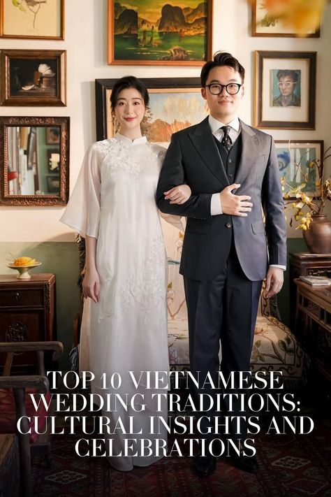 TOP 10 VIETNAMESE WEDDING TRADITIONS: CULTURAL INSIGHTS AND CELEBRATIONS Vietnamese Wedding Guest Outfit, Vietnamese Wedding Ceremony, Vietnamese Wedding Traditions, Vietnamese Engagement Party, Vietnamese American Wedding, Vietnamese Wedding Decorations, Vietnamese Wedding Photography, Viet Wedding, Vietnamese Tea Ceremony