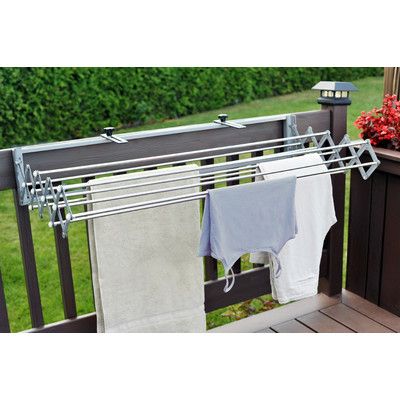 Xcentrik Smart Dryer Telescopic Clothes Drying Rack & Reviews | Wayfair Wall Drying Rack, Clothes Dryer Rack, Wall Mounted Drying Rack, Laundry Hanger, Room Storage Diy, Camper Hacks, Clothes Hanging, Laundry Drying, Clothes Drying