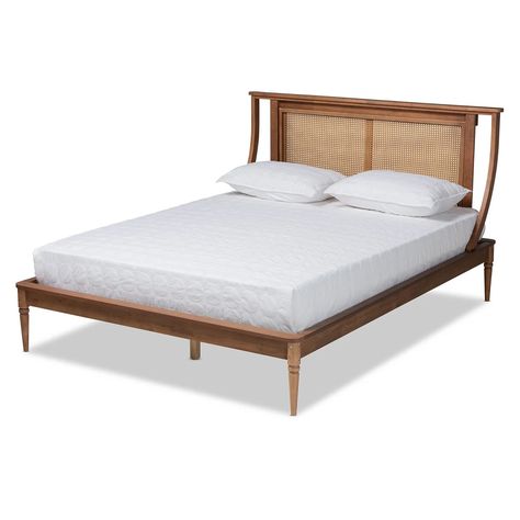 Rattan bed frame