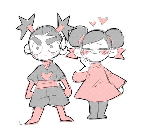 Pucca Drawings, Puca And Garu Fanart, Pucca And Garu Fan Art, Pucca X Garu Fanart, Garu And Pucca, Puka And Garu, Puca And Garu, Pucca Art, Pucca Garu Fanart