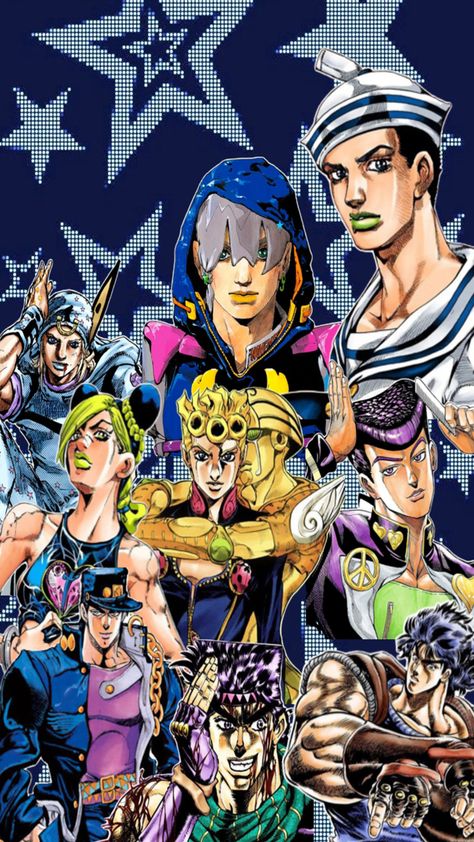 Joestar family bloodline wallpaper, Jodio, Josuke Part 8, Johnny, Jolyne, Giorno, Josuke Part 4, Jotaro, Joseph, Jonathan Josuke Part 8, Jolyne Giorno, Part 4 Jotaro, Joestar Family, Joseph Joestar, Part 4, Anime