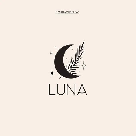 74 Minimalist Logo Design Examples for Inspiration - Onedesblog Astrology Logo, Logo Lune, Bohemian Logo Design, Earthy Logos, Trendy Logo Design, Bohemian Logo, Surf Logo, Logo Design Examples, Handwritten Logo